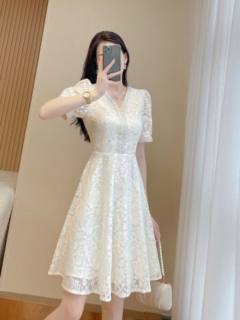 Floral White Frock