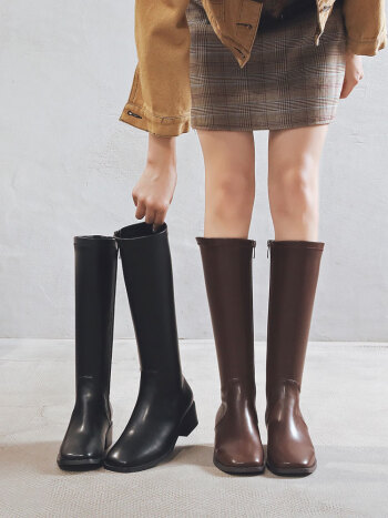 艾斯臣acesc显瘦骑士靴女高筒靴秋冬长筒瘦瘦靴不过膝长靴子yaqjba