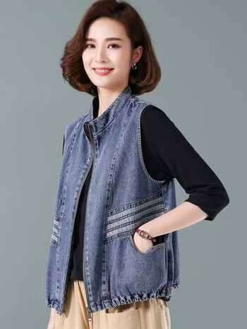 【特价捡漏】高档轻奢品牌牛仔马甲女春秋百搭外穿2022春季新款宽松