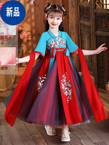 【六一礼物】史努比民族服装儿童夏天古装女童连衣裙古风女装超仙气