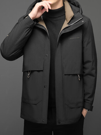 优衣库uniqlo冬季男士连帽羽绒服外套休闲加厚保暖中青年短款羽绒服