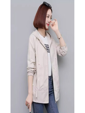 亩上阳光短外套女春秋2023年新款女装气质小个子上衣休闲短款风衣外套