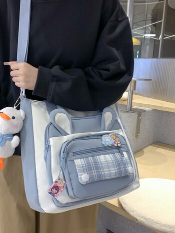 绿野客小ck斜挎包女童单肩包小学生韩版大容量高颜值少女心学院风书包