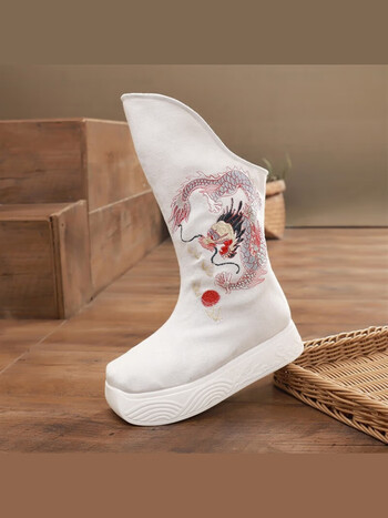 古风鞋子男武侠古装汉服古风靴皂靴男靴子民族风长靴复古明制官靴弓靴