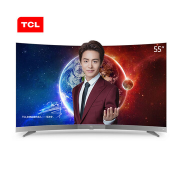 【京东商城】 tcl 55a950cs 55英寸 32核人工智能 hdr4k曲面金属机身