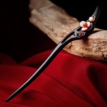 凤凰涅磐古风发簪中国风新娘盘发头饰中式复古