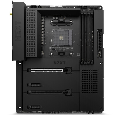 NZXT 恩杰 N7 B550 电竞电脑主板 支持AMD锐龙（4000和5000系列CPU） 黑色