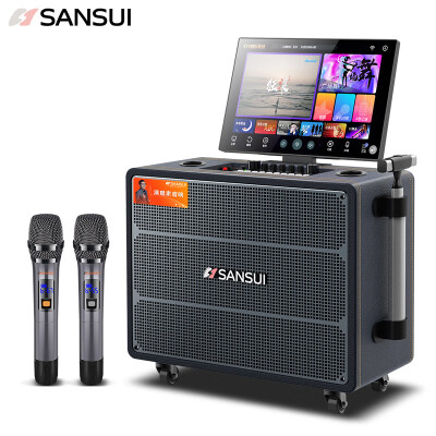 山水（SANSUI）Q125家庭ktv音响套装便携户外广场舞音响带显示屏家用移动k歌音箱点歌机触摸屏一体机卡拉ok机
