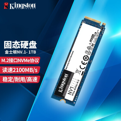 金士顿(Kingston) SSD固态硬盘台式机笔记本 M.2接口固态(NVMe协议) NV1系列 1000G即1TB NV1
