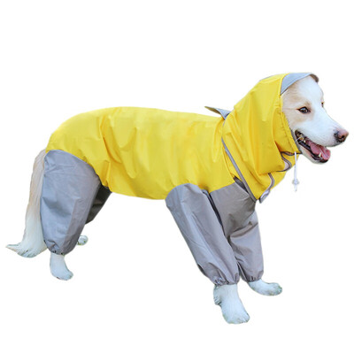 智汇 狗狗雨衣 中大型犬连体全包四脚狗雨衣舒适透气宠物雨衣柯基比熊