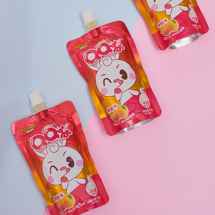 来伊份qq冻果味可吸果冻袋装多口味组合150g3荔枝味黄桃味原味