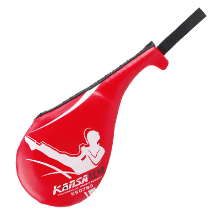 狂神跆拳道脚靶双叶靶鸡腿靶成人跆拳道靶子踢靶练习靶红色鸡腿靶