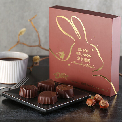 德芙巧克力月饼形礼盒装