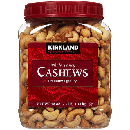 美国进口坚果 kirkland 柯克兰 盐味腰果1.13kg