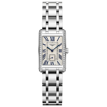 二手95新浪琴女表黛绰维纳系列女士石英方形瑞士二手手表钟表l5