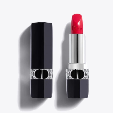 迪奥（Dior） 21年圣诞口红套装红管夹心口红黑色礼盒挎包...