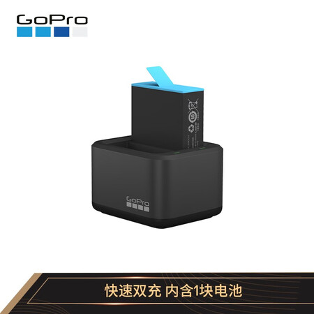 Goprohero Gopro 双电池充电器 一块电池运动相机配件 适用于hero9 行情报价价格评测 京东