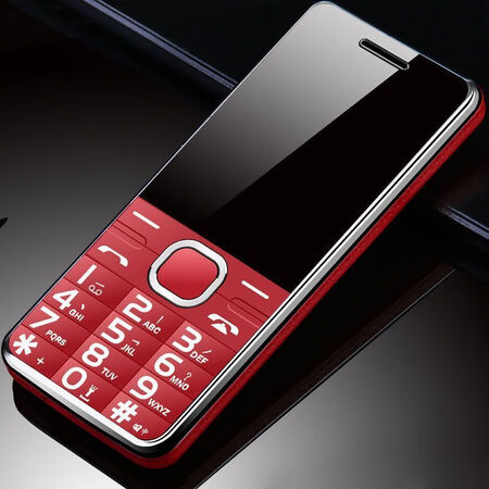 华为老人手机超长待机老年人cdma老人机电信版大屏老年机手机红色尊享