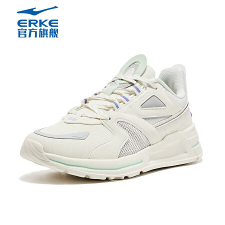 鸿星尔克（ERKE）跑鞋女冬季软底轻便舒适透气防滑减震耐磨健...