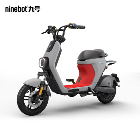 ninebot九号电动自行车c30热岩灰红  新国标版智能锂电池踏板车电瓶车