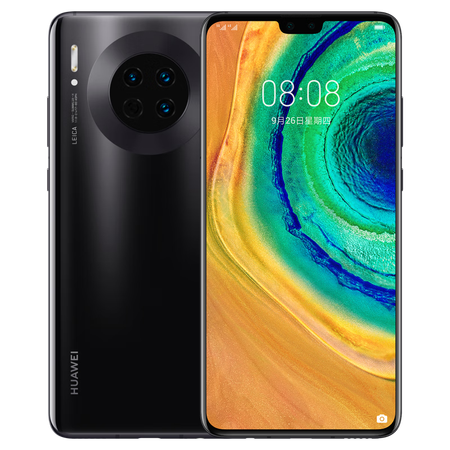 华为 mate 30全网通手机 麒麟990处理器 4g  5g 亮黑色 8gb 128gb(5g)