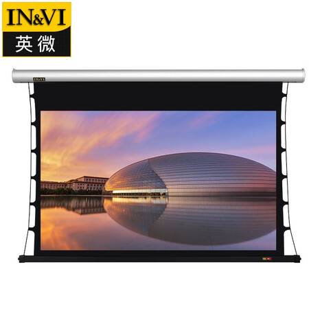 英微cbl电动拉线超高清编织透声投影幕布
