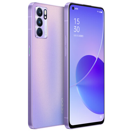 OPPO Reno6 5G 6400万水光镜头 65W超级闪充 星黛紫 8+128GB 轻薄拍照手机