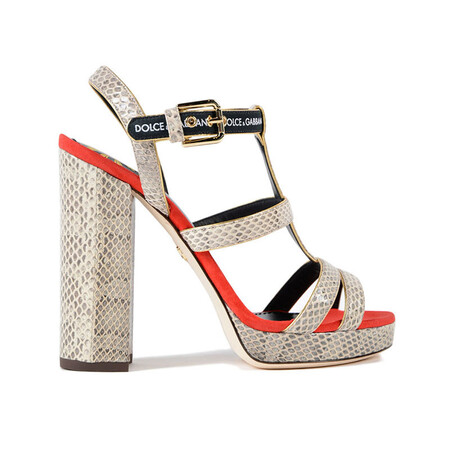 dolce&gabbana 杜嘉班纳女鞋 女士高跟凉鞋 cr0562.an783 花色 40