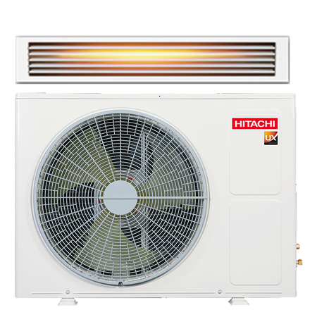 【尾货机】日立 变频家用一拖一风管机中央空调 包安装 日立140一拖四