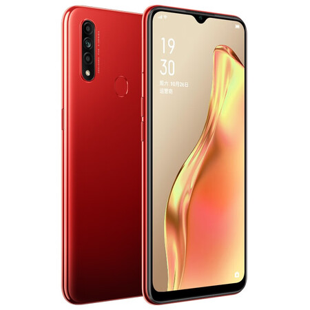 oppoa8全网通4g八核安卓智能手机超薄老人学生备用指纹解锁美颜石榴红