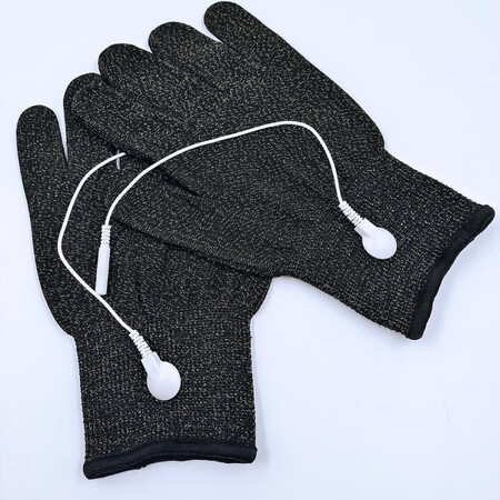 按摩手套经络电疗手套 银纤维银离子dds经络理疗脉冲按摩导电