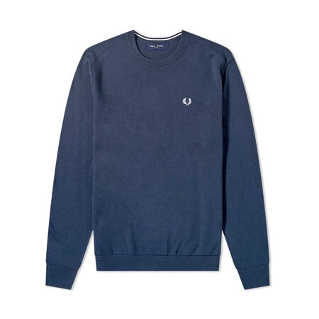 FRED PERRY Fred Perry 经典圆领针织衫秋...
