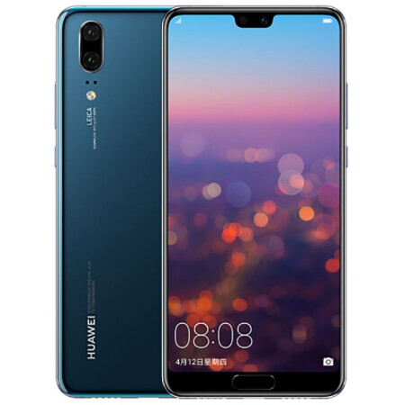 huawei p20 ai智慧徠卡雙攝全面屏遊戲手機 二手華為 藍色(8成新 6g