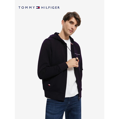 汤米希尔费格（Tommy Hilfiger）男装休闲简约字母...