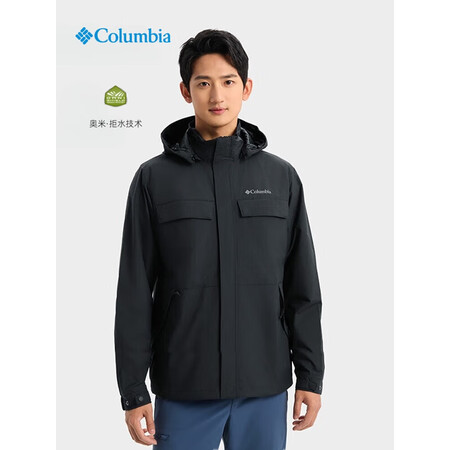 哥伦比亚（Columbia）2024春夏新品冲锋衣男户外拒水...