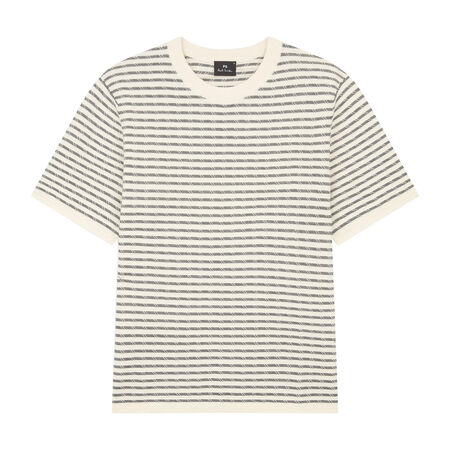 Paul Smith 男式短袖针织 T 恤, 米白色, XL...