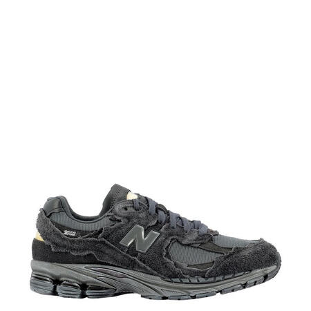 NEW BALANCE男士黑色低帮休闲运动鞋圆头系带防滑橡胶...
