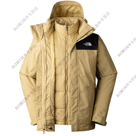北面（The North Face）三合一冲 锋衣男秋冬新款...