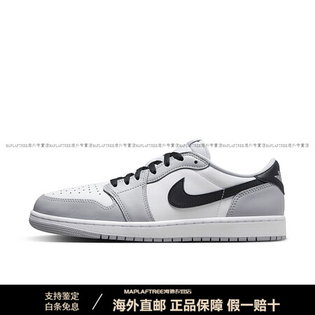 耐克（NIKE）AirJordan1LowOGAJ1白灰色男...