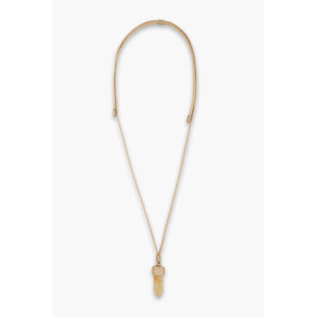 蔻依（Chloe） 奢侈品 女士 牛皮,金色色调黄水晶项链 ...