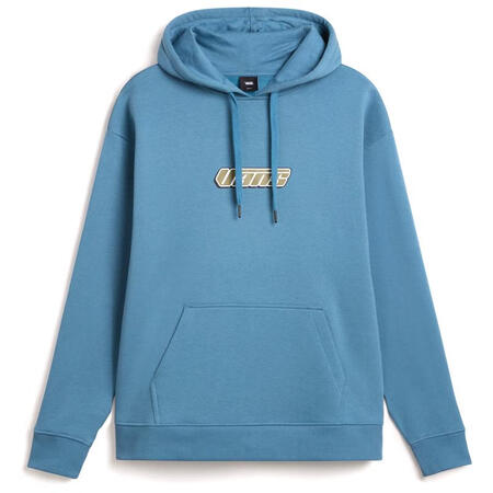 VANS女士宽松棉质拼接百搭套头针织衫 蓝色 均码 XL
