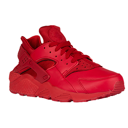 nike air huarache 耐克男鞋 华莱士舒适缓震跑步鞋 休闲运动鞋 红色