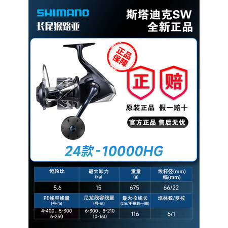 SHIMANO24款禧玛诺STRADIC SW远投斯塔迪克海...