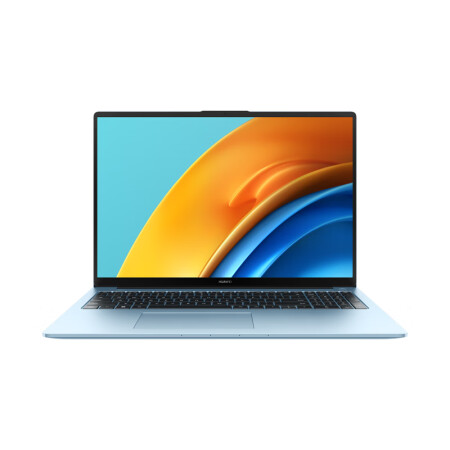 华为笔记本电脑 MateBook D16 16英寸学生学习商务办公轻薄本(i5-12450H/16G/1T/锐炬显卡/护眼全面屏/超级终端/海岛蓝)