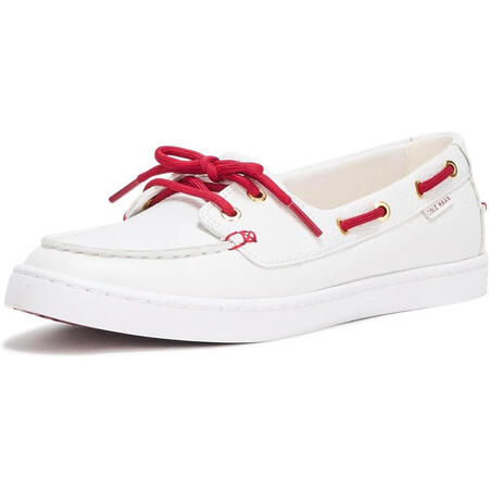 可汗（Cole Haan）女士帆布鞋经典系带舒适缓震防滑鞋底...
