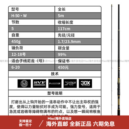 达亿瓦（DAIWA）24新款刚徹矶钓竿高碳海钓杆防波堤岸钓钓...