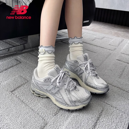 NEW BALANCENB男鞋女鞋情侣百搭复古灰色运动休闲老...
