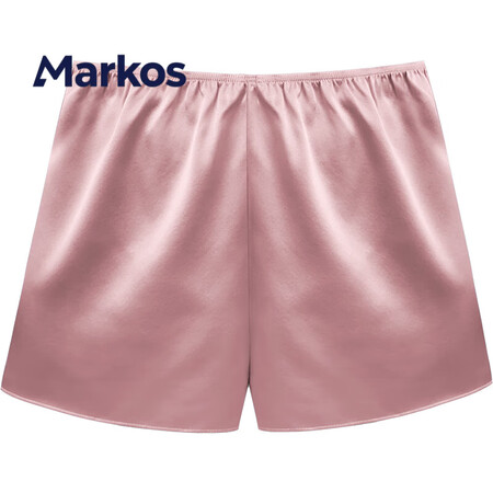 Markos真丝睡裤女短裤夏纯色防走光打底裤100%桑蚕丝睡...