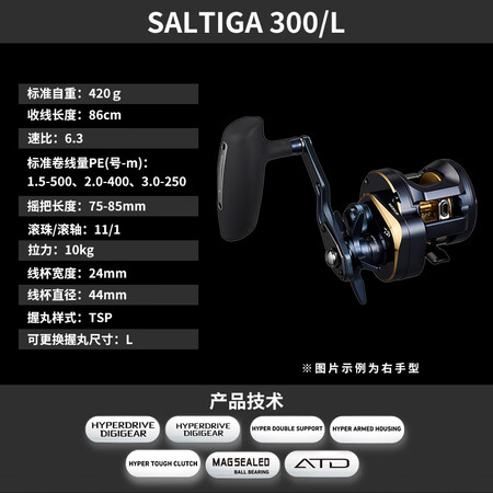 达亿瓦（DAIWA）25新款DAIWA达亿瓦SALTIGA海...