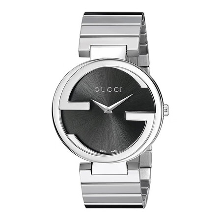 古驰（GUCCI）女表 新款互扣式双G圆盘 简约防水腕表商务...